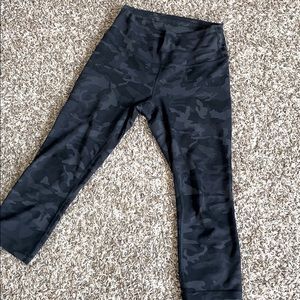 Lululemon Wunder Train High Rise Camo Crops